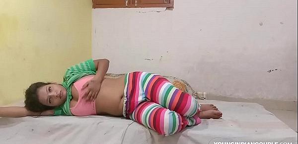  Indian Cousin sister In Jegging Rubbing Her wet Pussy Asking Her Cousin Brother To Fuck Her